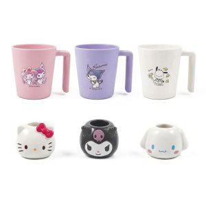 절수컵+칫솔 산리오 양치 스탠드 세트