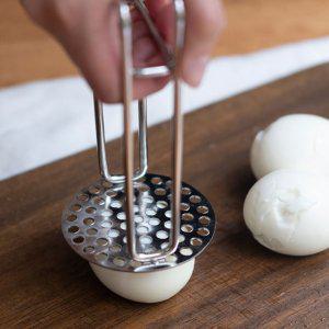 넓은 원형 스텐 감자 으깨기 1P 고구마 계란 다지기 매셔 두부 조리도구