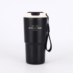 SITARAYURI 600ml 스트랩 텀블러 이중진공 보온 보냉 스텐 콜드컵