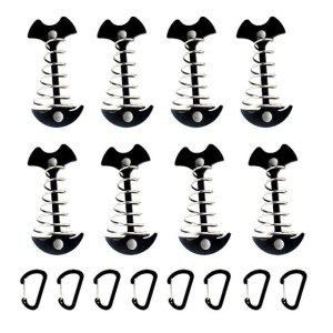 타프 고정 스프링형 캠핑 텐트 8P 데크팩