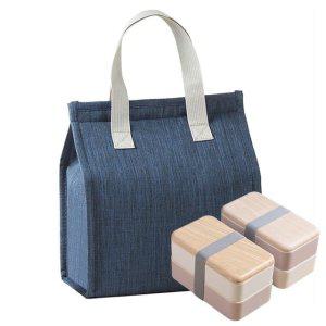 네이비 직장인 소풍도시락 런치백 도시락가방