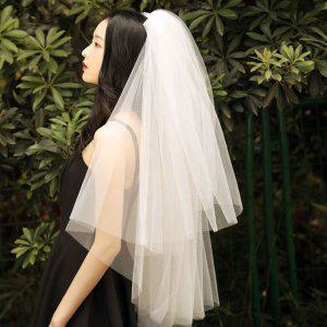 베일면사포 셀프웨딩 웨딩소품 브라이덜샤워 헤어소품