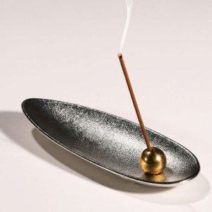 꽂이 향 메탈 인센스 받침 홀더 페이퍼 스틱 피우기