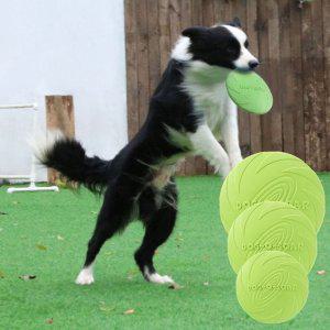 PET 강아지 대형견 프리스비 고무 장난감 실리콘 원반