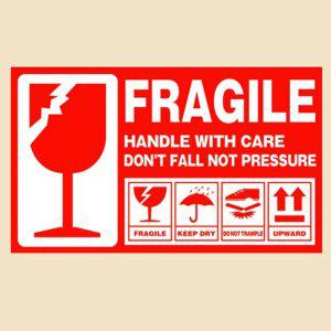 스티커 500P 영문 DD 12421 택배 파손주의