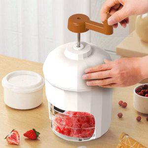 DD 수동 눈꽃 얼음 빙수 기계 빙수기 가정용 2 12987