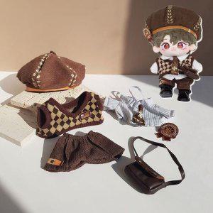 솜인형 20cm 피규어 귀여운의류 교복 6종세트 인형옷