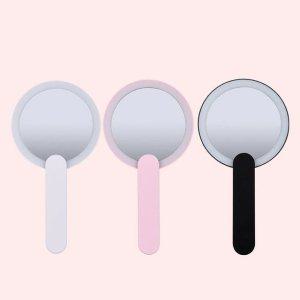 LED 메이크업 조명거울 손잡이 화장 휴대거울 손거울
