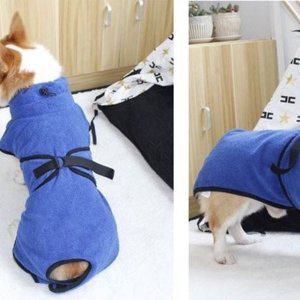 극세사 L 타올 목욕타월 가운 고양이 강아지 펫 수건