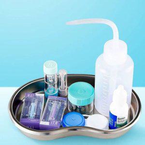 반달 다용도 위생 스텐쟁반 보관용기 소품 트레이