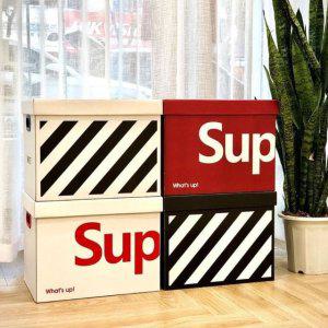 수납함 이사 다용도 정리함 상자 종이 34X25X26.5cm