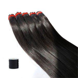 부분 붙임머리 헤어 100p 내추럴 팁 실리콘 가발 45cm