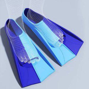 숏핀 훈련용 S 실리콘 오리발 아쿠아슈즈 수영 스노쿨