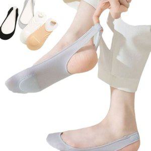 여름 미끄럼방지 양말 5족세트 얇은 하이힐 덧신 쿠션