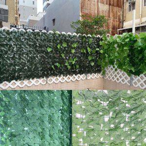 차양막 울타리 인공 테라스 잎 가림막 플라스틱 식물