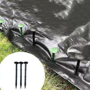 200p 잡초매트 멀칭핀 부직포핀 농업용 원예 고정핀