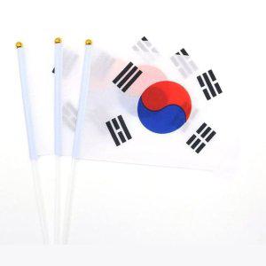 기념 100P 응원용 중형 깃발 태극기 장식 미니 행사용