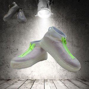 레인부츠 레인커버 슈즈덮개 M 장화 신발방수 실리콘