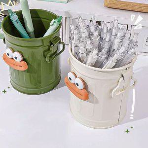 필통 연필꽂이 원형 브러쉬납통 귀여운 캐릭터 다용도