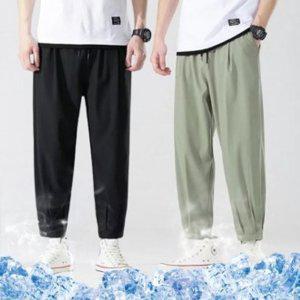 조거팬츠 쿨바지 시원한 여름 9부 찰랑 아이스 바지