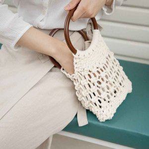 솜씨키트 마크라메 데일리 좋은 딱 키트 백으로 만들기 가방 우드링 DIY