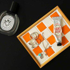 DIY 알록달록 만들기 키트 우드타일 솜씨키트 트레이 체커보드