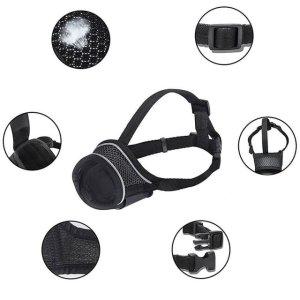 메쉬 입마개 마스크 반려견용 물림 강아지 통기성 방지