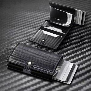 사원증 슬라이드 카드 반지갑 교통카드 지갑 수납 자동 남성