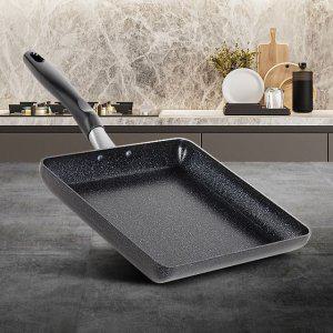 24 달걀후라이팬 계란팬 스텐 철팬 사각에그팬 무쇠팬