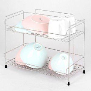 테이블랙 A 중 그릇정리대 수납렉 2단 컵선반 일체형