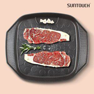 물방울사각구이판 고기판 가정용 구이팬 주물 그릴팬