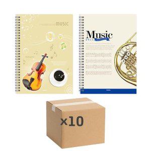 펜피아 4000 A4 음악 스프링노트 2종 10권(랜덤발송)
