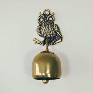 부엉이 소형 문종 풍수 도어벨 현관문종 풍경