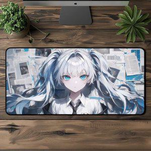 800x400 방수 마우스 장패드 고양이 강아지 파도