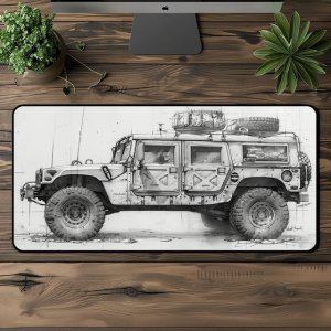 800x400 방수 마우스 장패드 귀여운 자동차 지프