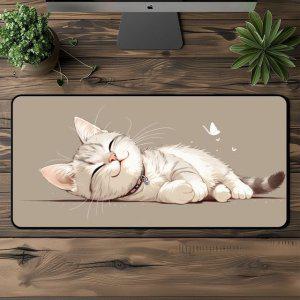 800x400 방수 마우스패드 귀여운 고양이 반려묘