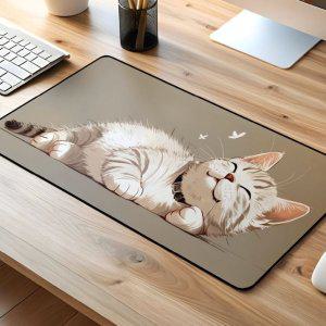 800x400 방수 마우스패드 귀여운 고양이 캐릭터