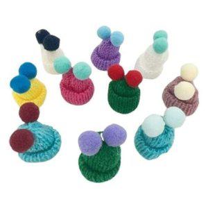 세트 꾸미기 장식 미니어처 방울모자 10P 화분 가드닝