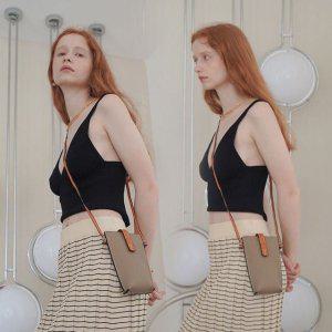 여행용 소가죽 핸드폰 미니크로스백 가방 카드케이스