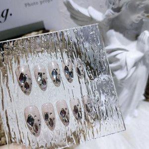 셀프네일아트 디자인 24pcs 다이아 세트 젤 웨딩 네일