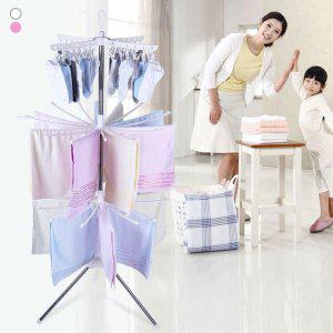 다용도 건조대 3단 수건 빨래건조대 키밍 회전
