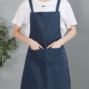 카페 무지 작업복 식당 원피스 주방 앞치마