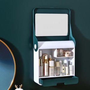 거울 벽걸이 화장실 수납함 메이크업 정리대 박스