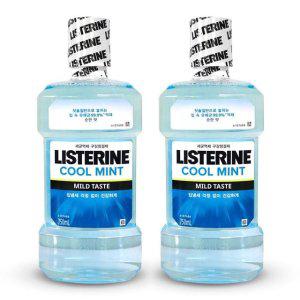 리스테린 쿨민트 마일드 순한 입냄새제거 구강청결제 가글 750ml 2개