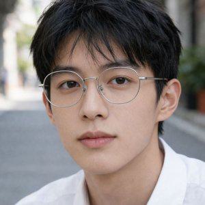 코받침있는 가벼운 뿔테안경 4컬러 블루라이트차단 금테 안경테