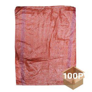 다용도 마대 자루 빨간색 80kg 대형 100개입 1P 재활용 폐기물 쓰레기 포대