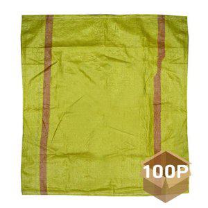 다용도 마대 자루 노란색 120kg 100개입 1P 왕겨 폐기물 쓰레기 포대