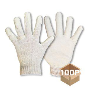 손바닥 반코팅 작업 안전 장갑 흰색 100개입 1P 10g 현장 공장 목장갑