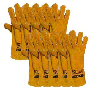 소가죽 화로 장갑 롱타입 10개입 1P 캠핑 불멍 숯장갑 바베큐 내열