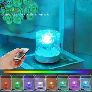 RGB 16색 물결 무드등 리모컨 다이내믹 불꽃 별이 빛나는 하늘 로맨틱 침실 장식 프로젝션 무드등